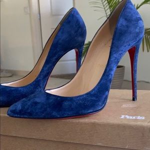 Navy blue suede Christian Louboutin’s